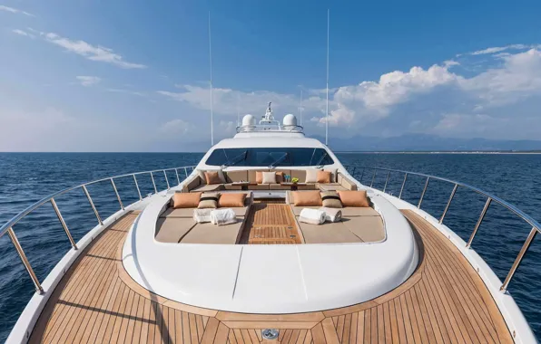 Luxury, yacht, motor