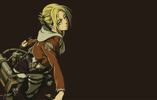 Девушка, солдат, Shingeki No Kyojin, Атака титанов, Энни