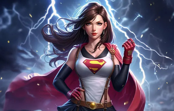 Картинка lightning, supergirl, crackle