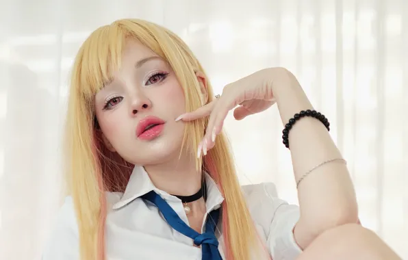 Girl, long hair, beautiful, pretty, lips, face, cosplay, attractive