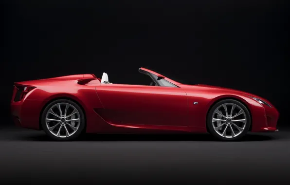 Lexus, red, roadster, lf-a