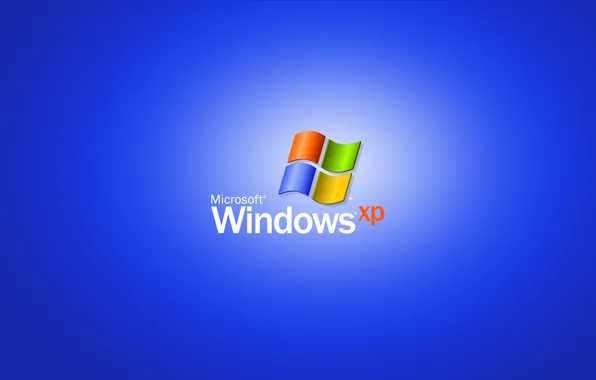 Синий, фон, Windows XP