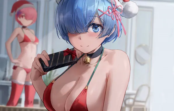 Sexy, lingerie, pantsu, bra, cleavage, panties, thighhighs, pink hair