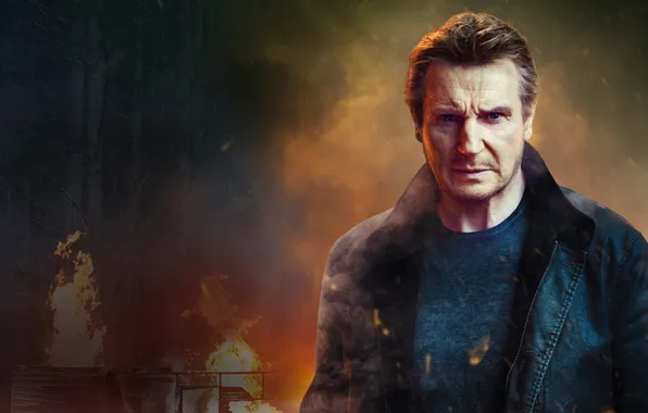 Боевик, постер, Liam Neeson, Лиам Нисон, Blacklight, Игра теней