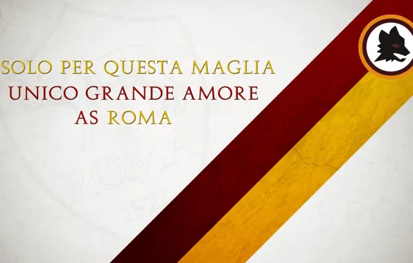 Wallpaper, sport, logo, football, AS Roma