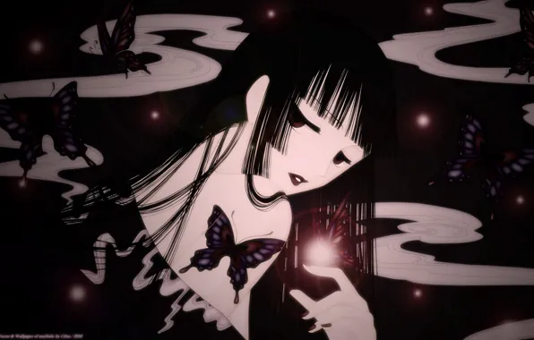 Взгляд, девушка, аниме, макияж, арт, xxxHolic