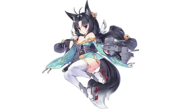 Girl, sexy, cleavage, thighhighs, long hair, dress, boobs, anime