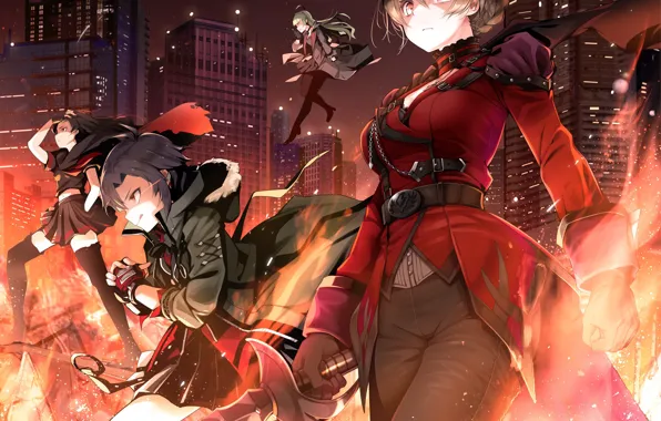 Девушки, Арт, idolmaster, kikuchi makoto, idolmaster million live!, shimabara elena, sakuramori kaori, kitazawa shiho
