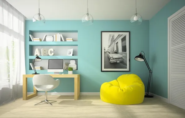 Стиль, free photo, in 3d rendering, интерьер комнаты современного дизайна, interior of a modern design …