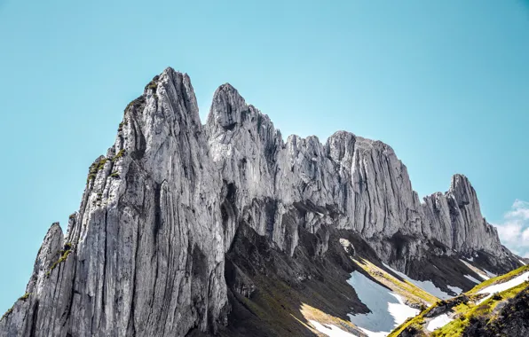 Швейцария, Switzerland, Аппенцелльские Альпы, Appenzell Alps, Горный пик, Mountain Peak
