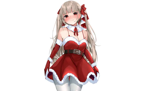 Girl, sexy, cleavage, long hair, dress, boobs, anime, beautiful