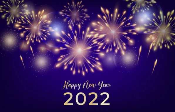 Фон, салют, цифры, Новый год, лиловый, new year, happy, fireworks