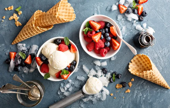 Мороженое, сладкое, strawberry, Ice cream, Bondarenko Rimma