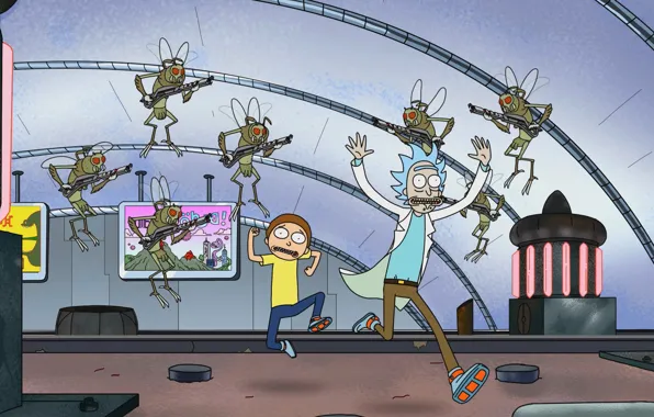 Мультфильм, сериал, мультсериал, Rick and Morty, Рик и Морти