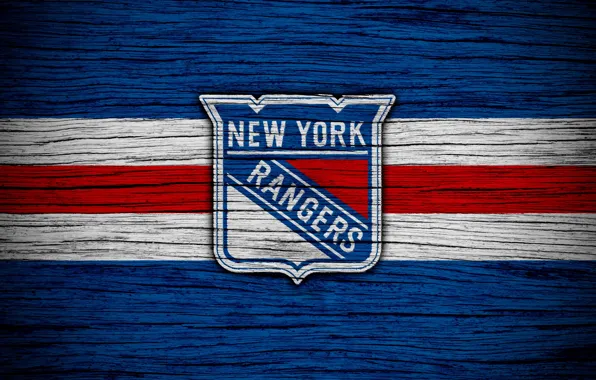 Логотип, НХЛ, New York Rangers, Нью-Йорк Рейнджерс, столичный дивизион, восточная конференция, синерубашечники, хоккенйый клуб