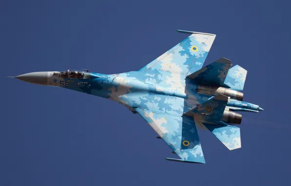 Картинка оружие, самолёт, Ukraine SU-27