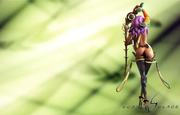 Girl, MMORPG, scarletblade