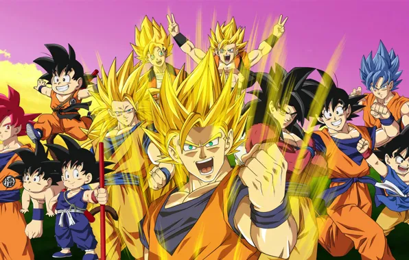 Картинка Dragon Ball, персонажи, аниме, арт