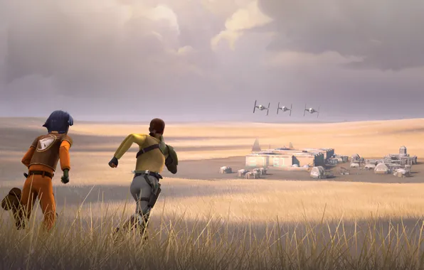 Герои, animated series, Star Wars Rebels, Звездные войны Повстанцы, планета Лотал, Ezra and Kanan