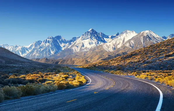 Картинка дорога, горы, природа