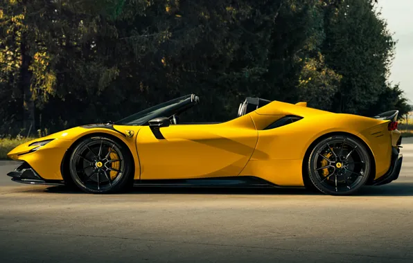 Ferrari, вид сбоку, Spider, 2022, by Novitec, Ferrari SF90 Spider