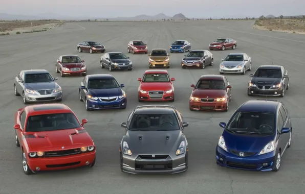 Audi, bmw, volkswagen, nissan, honda, mazda, toyota, dodge