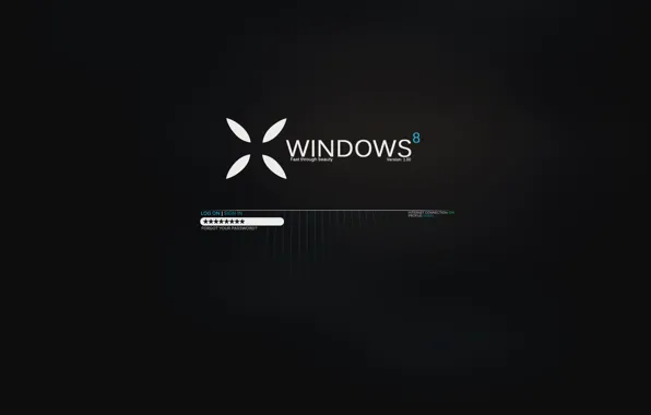 Windows, черный фон, Hi Tech