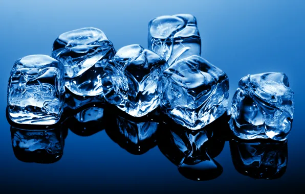 Лед, вода, кубики