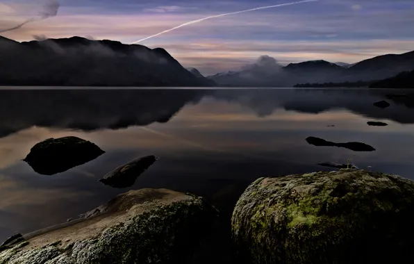 Картинка горы, камни, England, Ullswater, озеро Алсуотер