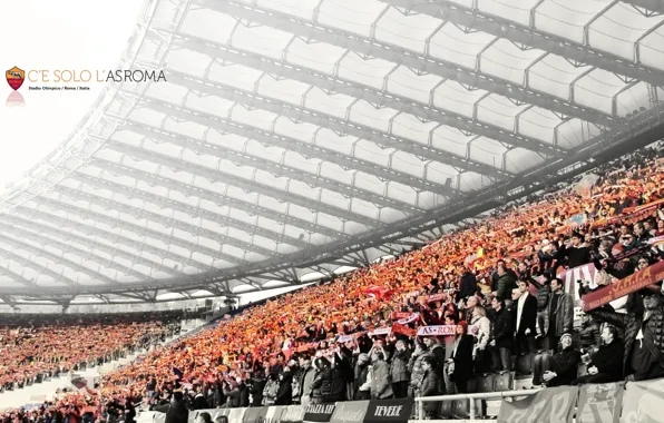 Wallpaper, sport, Italy, stadium, football, AS Roma, Stadio Olimpico