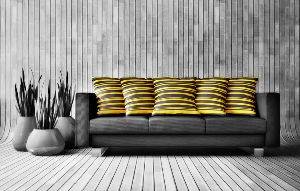 Картинка colors, wood, decoration, couch