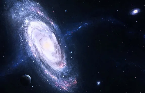 Space, planet, galaxy