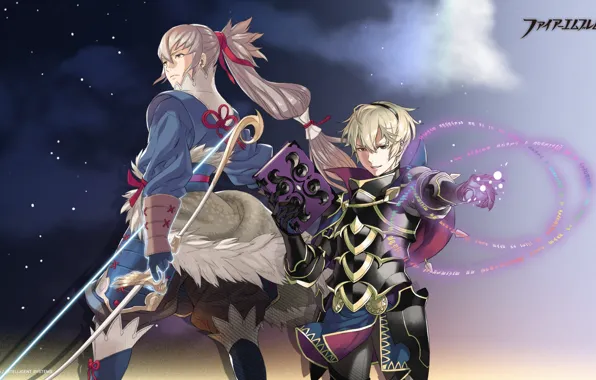 Оружие, меч, аниме, арт, парни, fire emblem