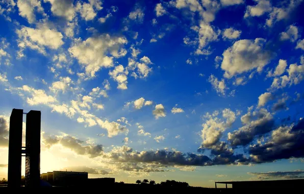 Nature, sunset, cloud