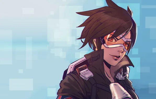 Арт, tracer, overwatch, Трейсер