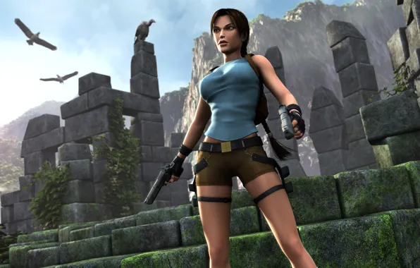 Sexy, lara croft, tomb raider, shorts