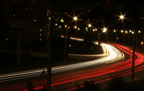 Ночь, город, огни