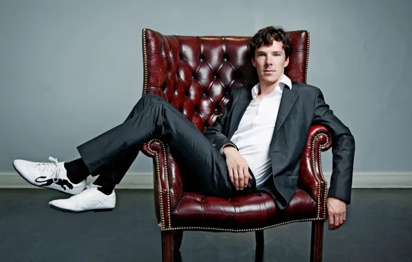 Стиль, кресло, актёр, Бенедикт Камбербэтч, Benedict Cumberbatch, британский актер