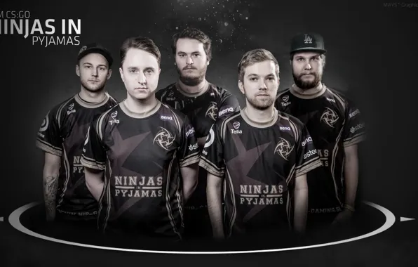 Wallpaper, csgo, nip, team csgo, maysdesign, ninjasinpyjamas