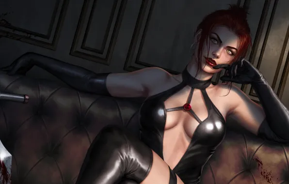 Girl, character, art, artwork, bloodrayne, paintig art, Krysdecker