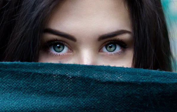 Картинка brunette, look, pretty
