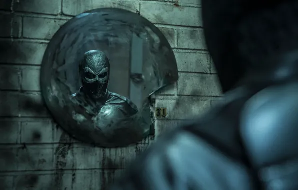 Cinema, movie, film, mask, superhero, mirror, seifuku, Rendel