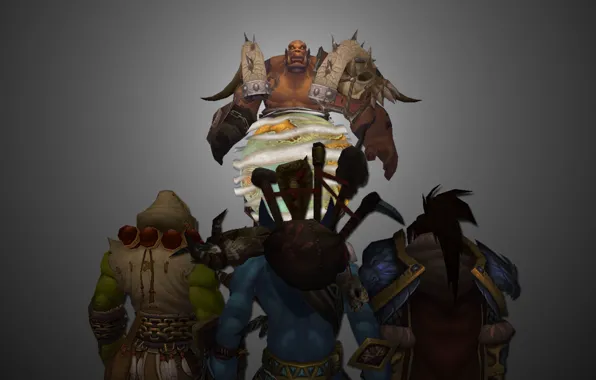 Wow, world of warcraft, troll, human, ork, warchief, Vol'jin, Thrall