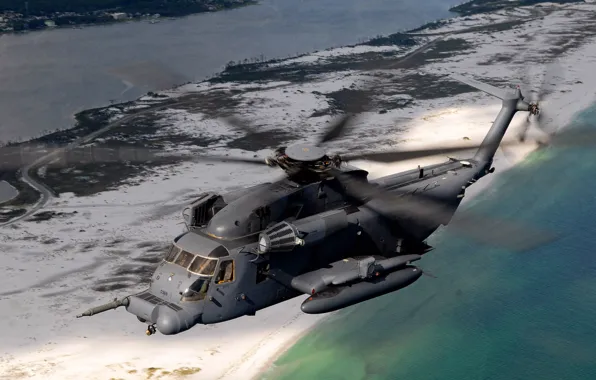 Картинка Вертолёт, Sikorsky, Тяжёлый, CH-53 Sea Stallion, Транспортный
