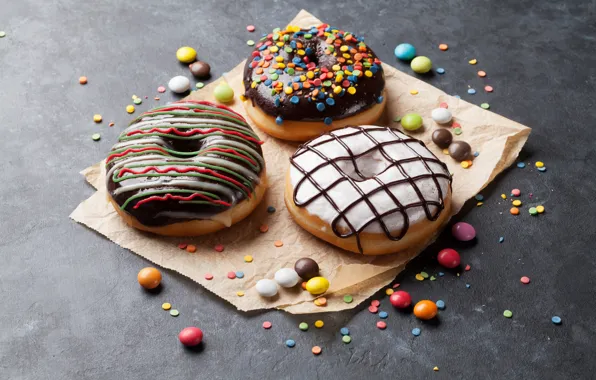 Картинка пончики, глазурь, donuts, chocalate