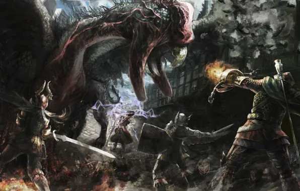 Warrior, Game, Dragon's Dogma, Strider, Fighter, Sorcerer, Cockatrice