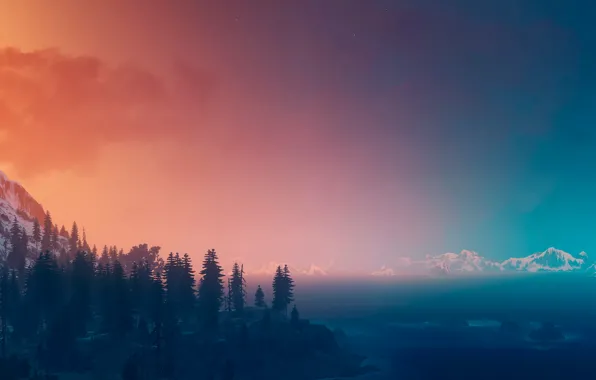 Картинка пейзаж, вид, панорама, Ведьмак, The Witcher 3:Wild Hunt