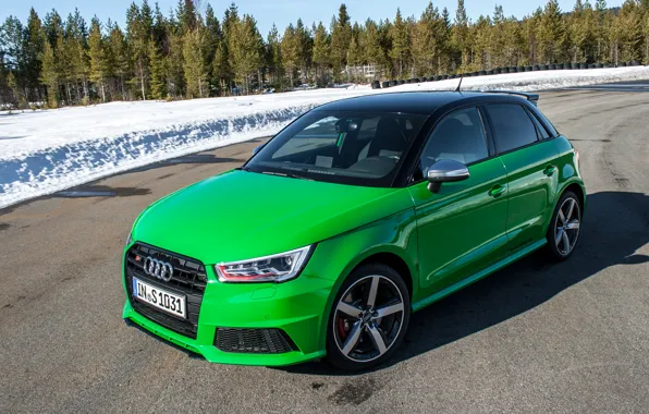 Картинка Audi, green, quattro, Sportback