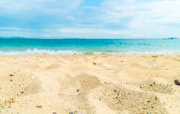 Песок, море, волны, пляж, лето, summer, beach, sea