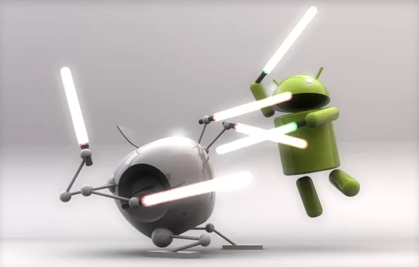 Картинка apple, борьба, мечи, android